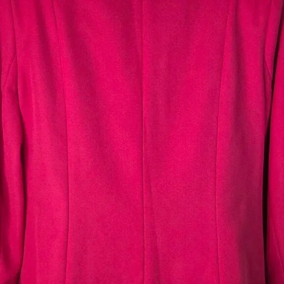 Vintage Karen Scott Womens Hot Pink Single-Button Blazer Size 14 Lined 80's - Picture 7 of 7